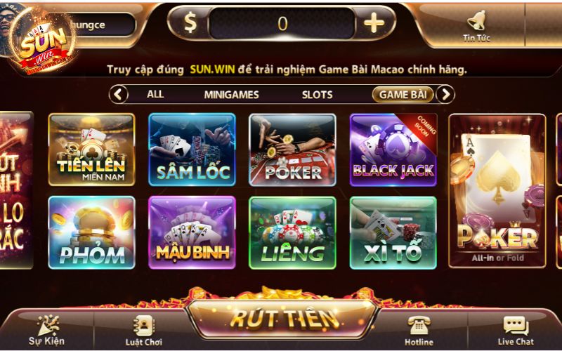 Các ưu điểm vượt trội của Game bài Sunwin